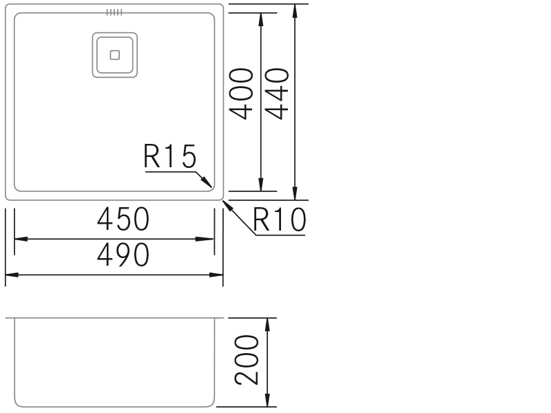 Lava-loiças - BMR-4540 - Plano técnico