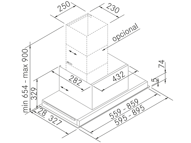 Exaustores - GA Glass II - Plano técnico