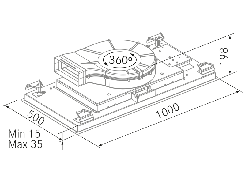 Exaustores - Moon 360 - Plano técnico