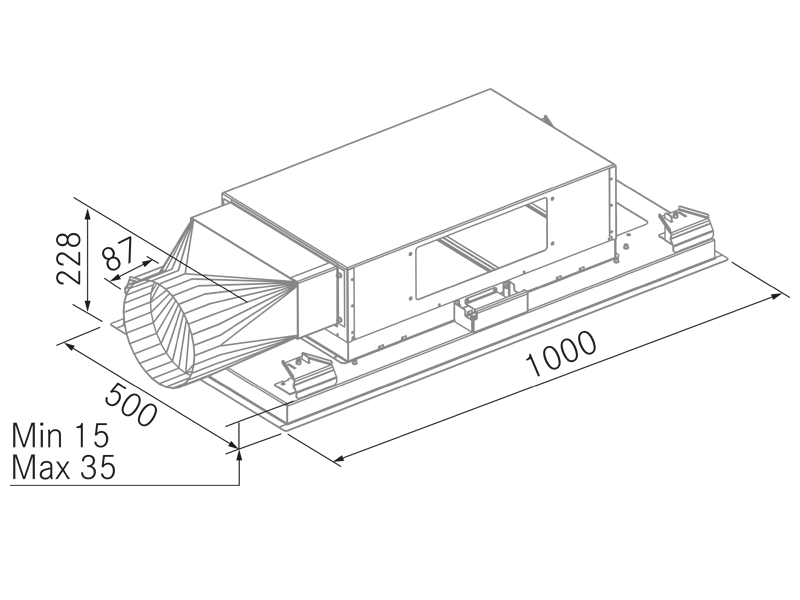 Exaustores - Moon 360 - Plano técnico