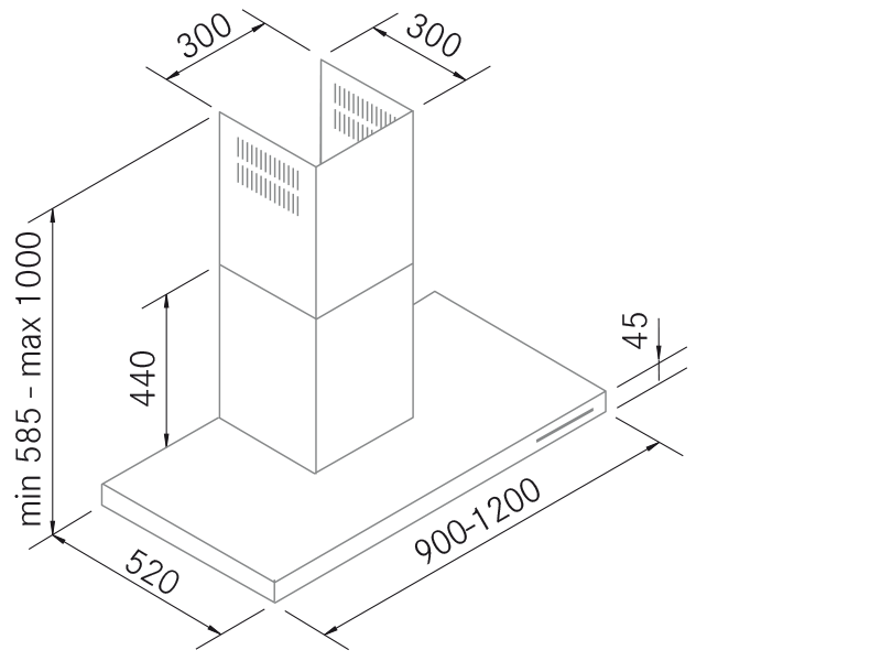 Exaustores - Fine S8 - Plano técnico