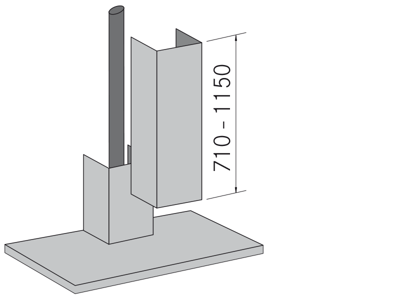 Tubos decorativos especiais Parede