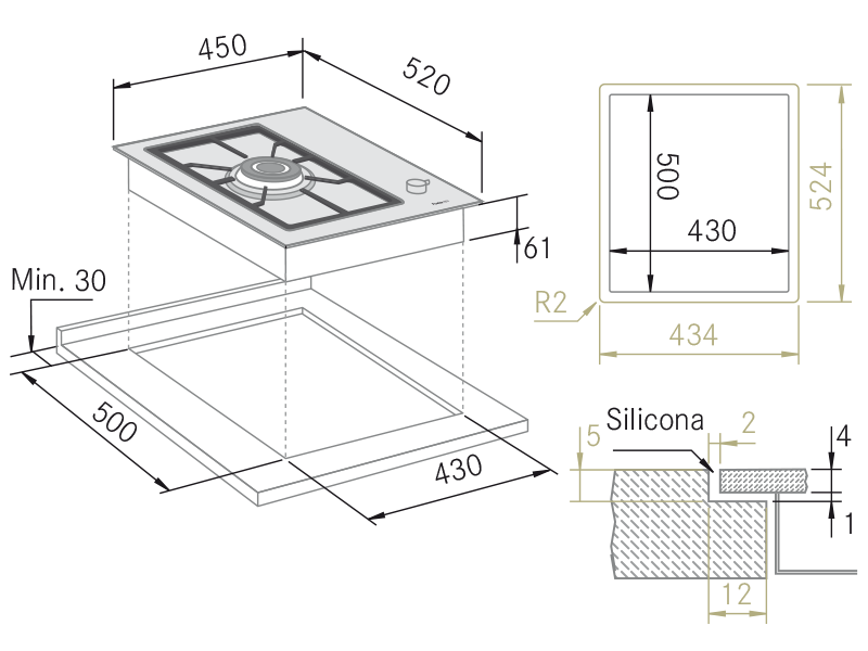 Plano Domino 1 gás 45