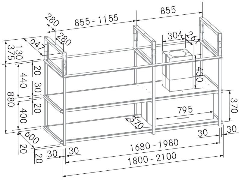 Exaustores - iCustom - Plano técnico