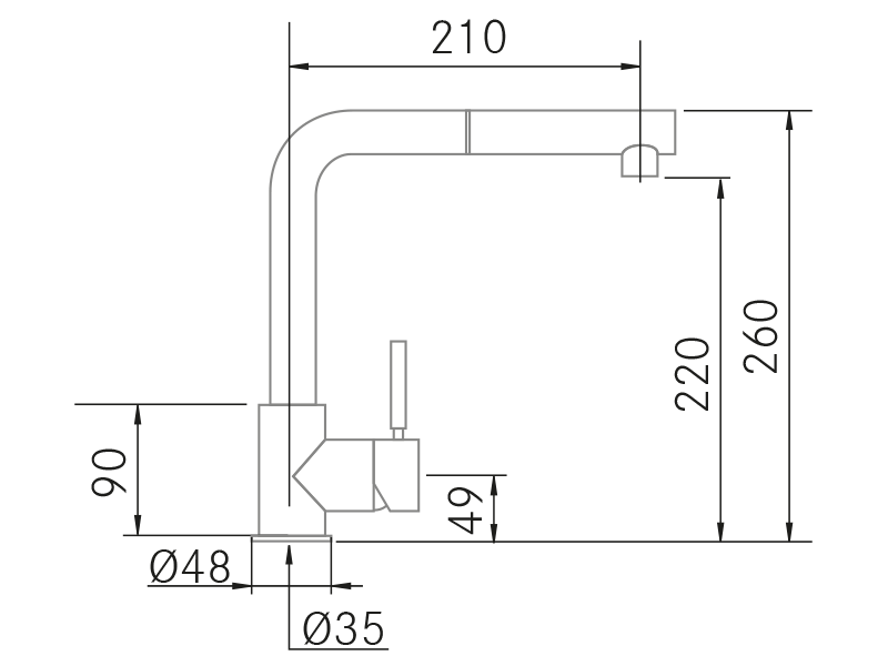 Torneiras - Vita-E - Plano técnico