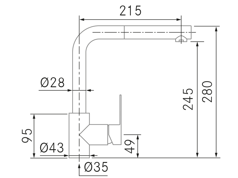 Torneiras - Nek - Plano técnico