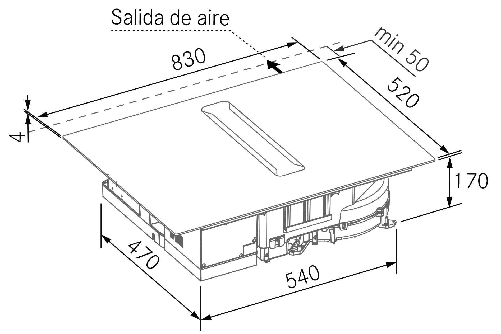 Exaustores - Flow nexo - Plano técnico Exaustores - Flow nexo - Plano técnico